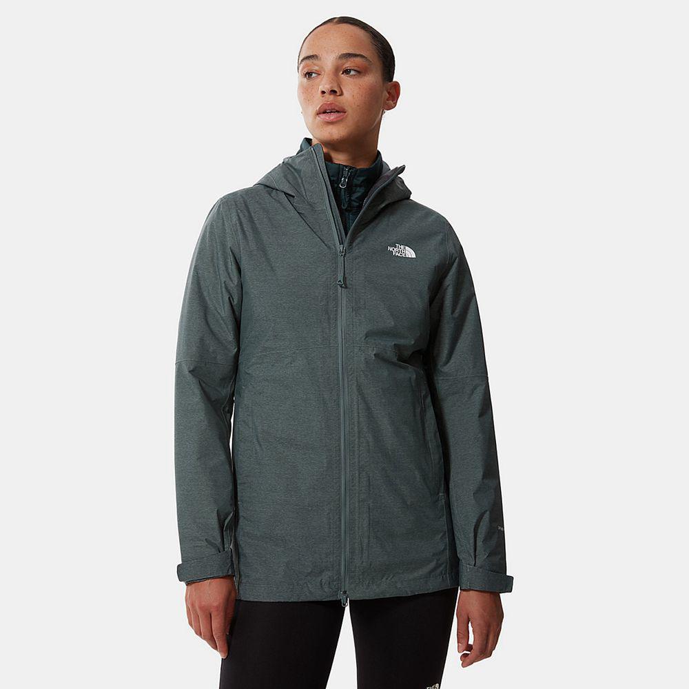 The North Face Hikesteller Triclimate Γυναικεια Μπουφάν 3 Σε 1 - Βαθυ Πρασινο (TOPZ24896)